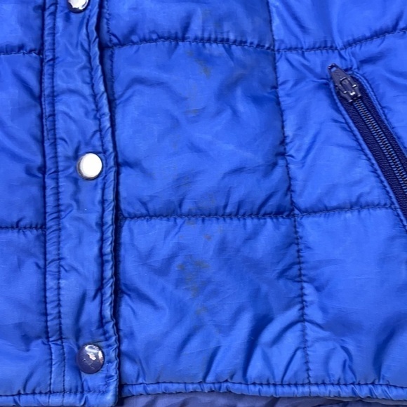 Vintage Sears Blue Puffer Vest Size Large - Picture 3 of 5